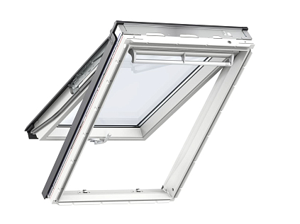 Купить Мансардное окно VELUX PREMIUM Панорамное GPU MK06 0068 78х118см / Белое полиуретановое / пластиковое / ручка сверху и снизу / двухкамерное - изображение 1